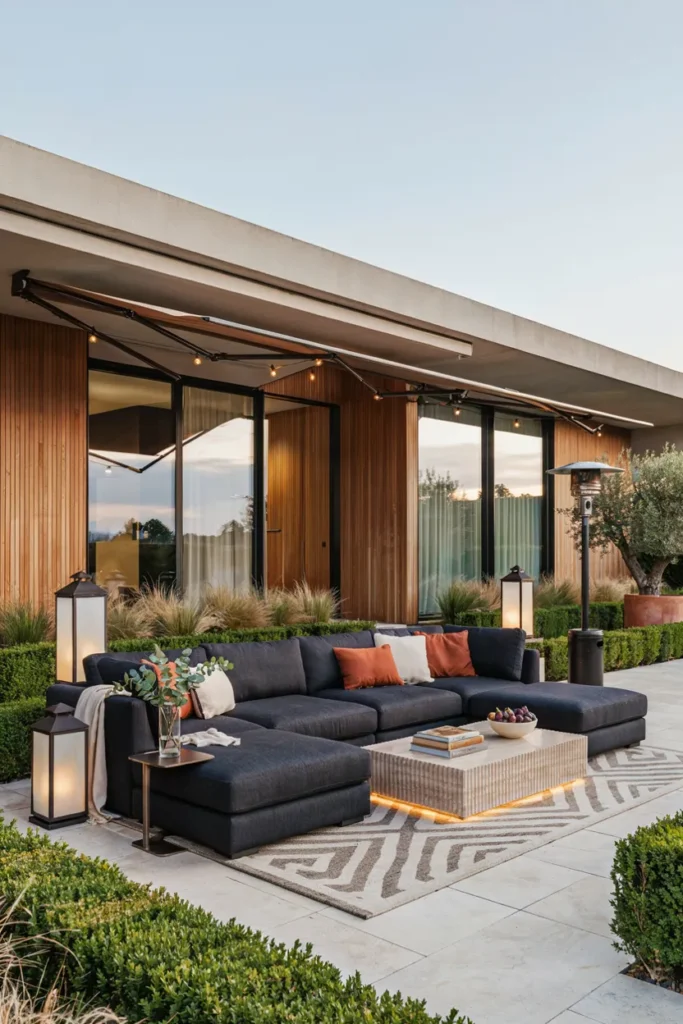 All-Weather Outdoor Sofa Setup