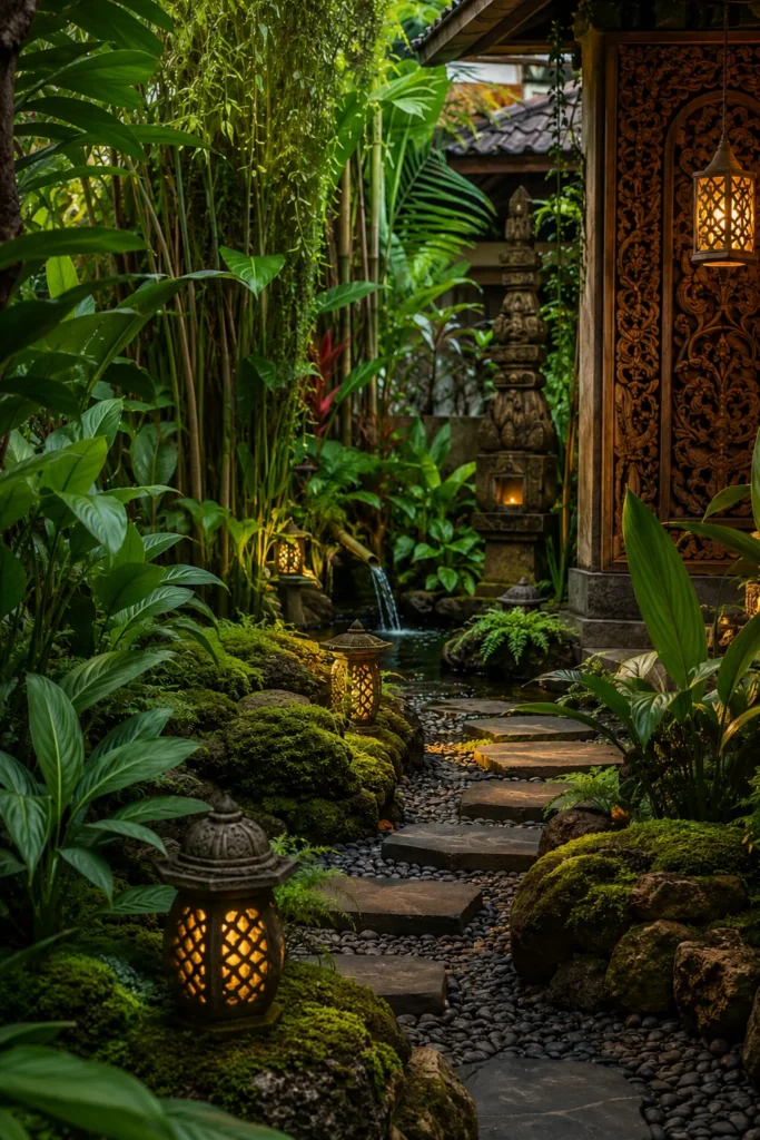 Carved Wood and Stone Statues