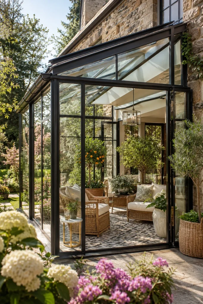Conservatory-Inspired Glass Addition