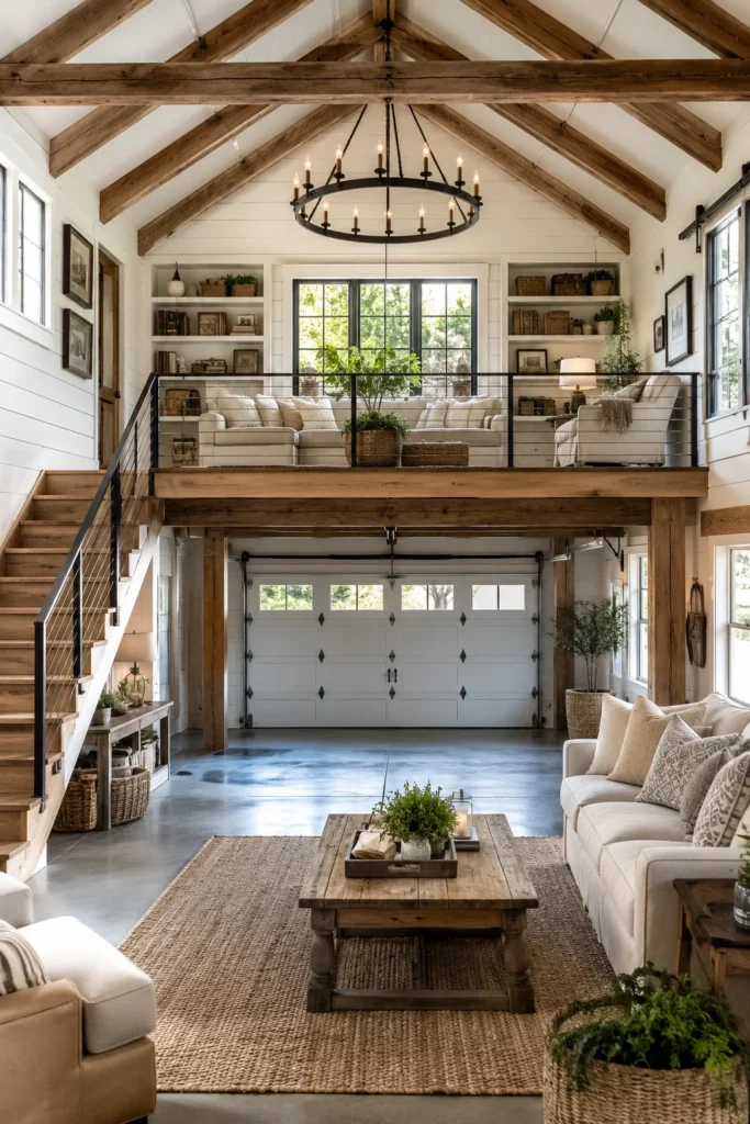 Farmhouse Garage Loft Design