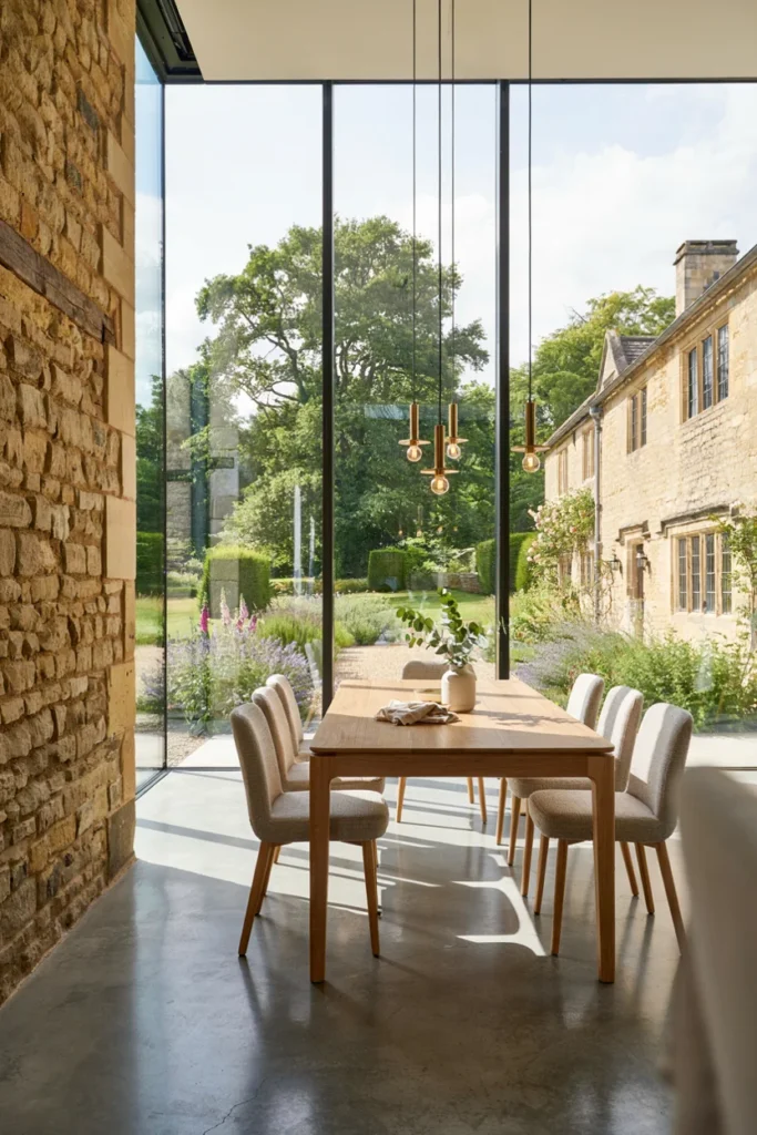 Frameless Glass Dining Extension