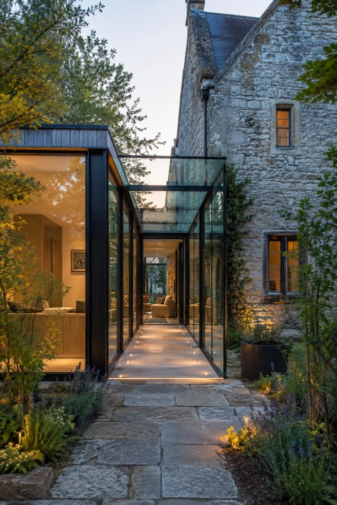 Glass Link Between Old and New