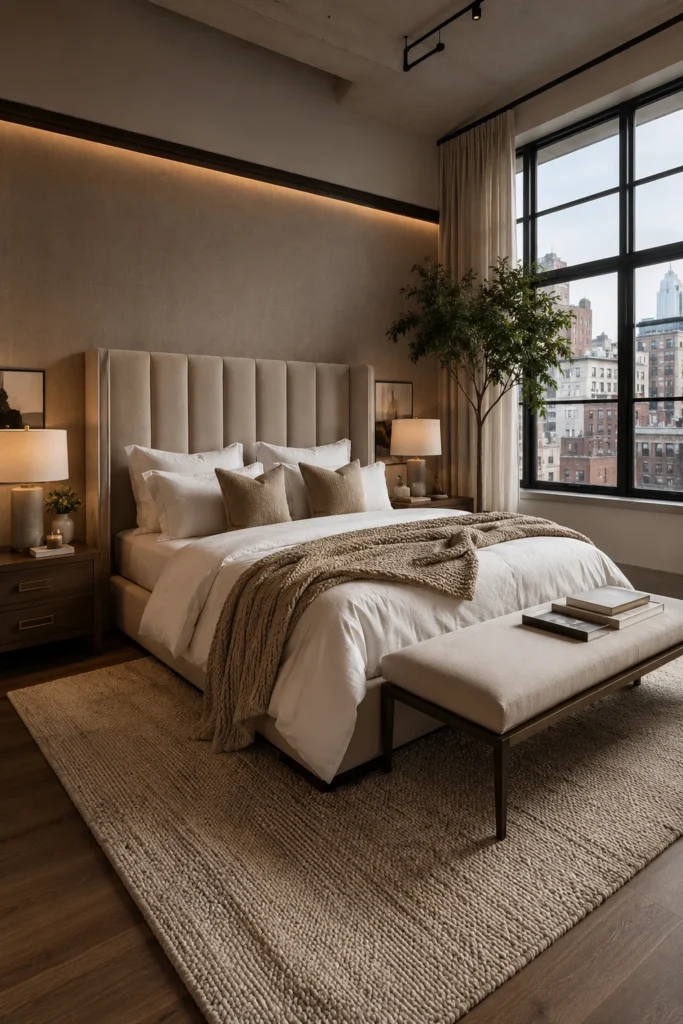 Cozy Loft Bedroom with Hotel-Inspired Design