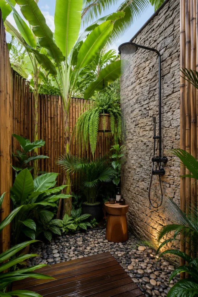Open-Air Outdoor Showers