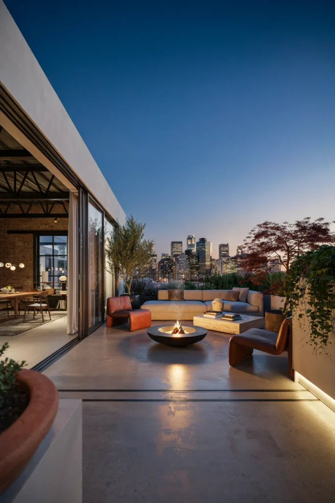 Expansive Outdoor Connection via Terraces or Winter Gardens