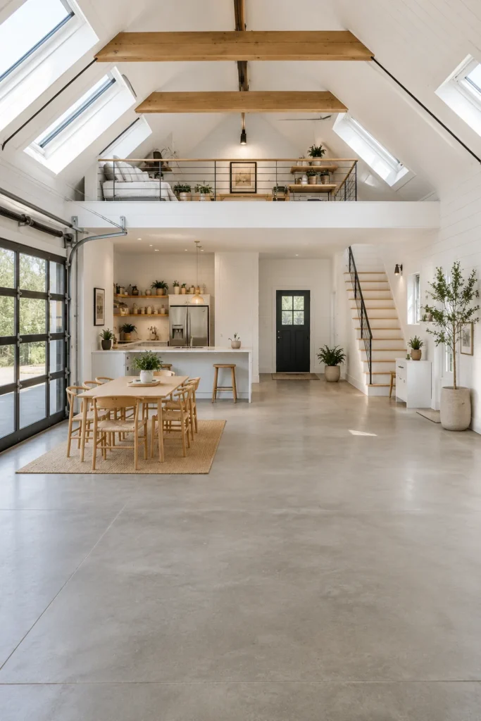 Scandinavian-Inspired Garage Loft
