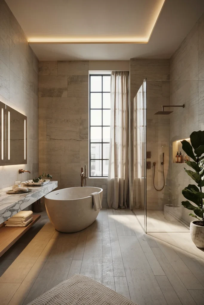 Spa-Inspired Bathroom Sanctuary