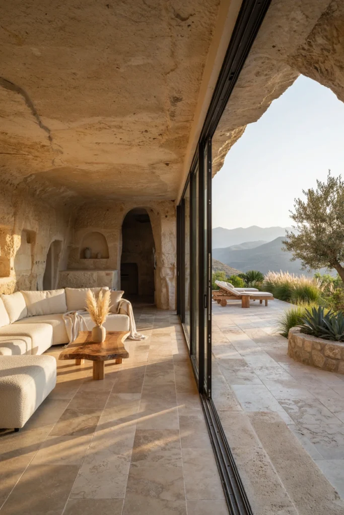 Cave Home With an Indoor-Outdoor Connection