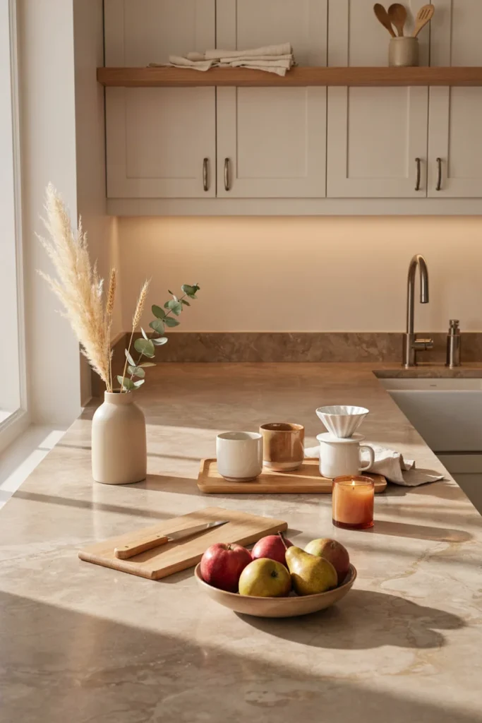 Cozy Fall Kitchen Counter Styling