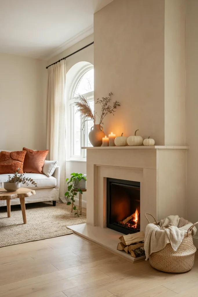Cozy Modern Fireplace Decor