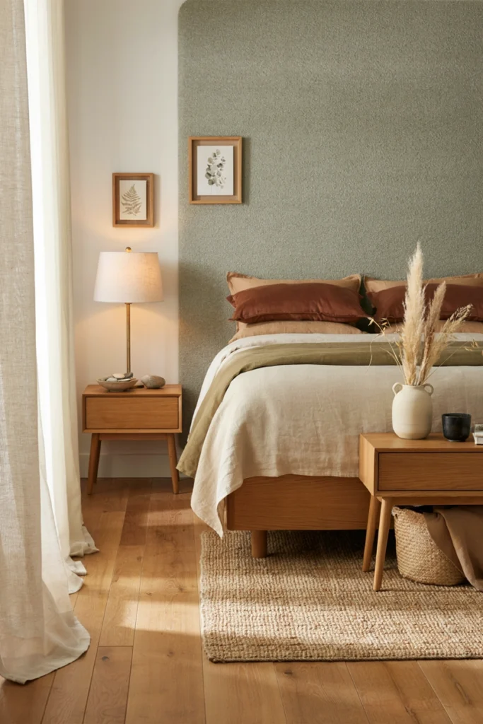 Use Earthy Green and Brown Tones