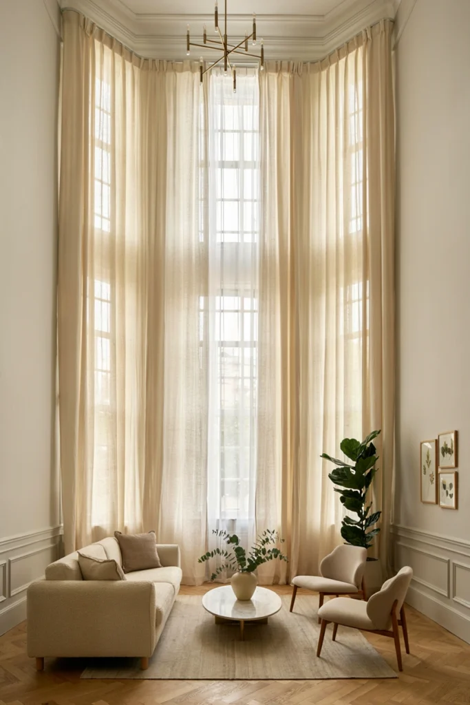 Floor-to-Ceiling Curtains for a Refined Look