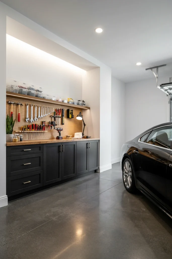 Garage Workbench With Storage