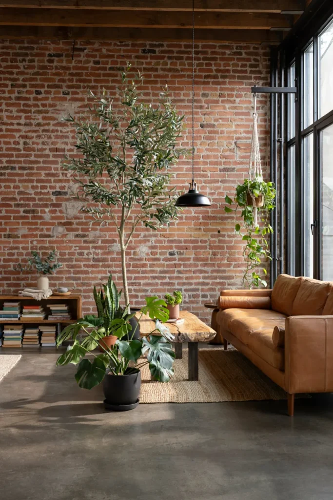 Indoor Greenery for Contrast