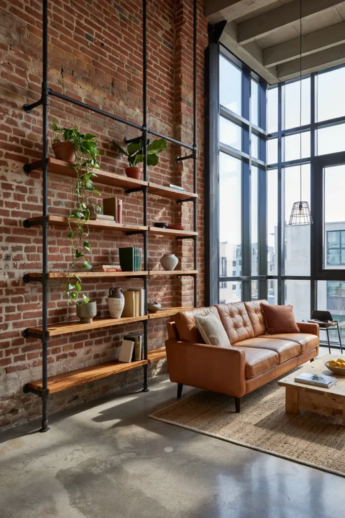Industrial Pipe Shelving
