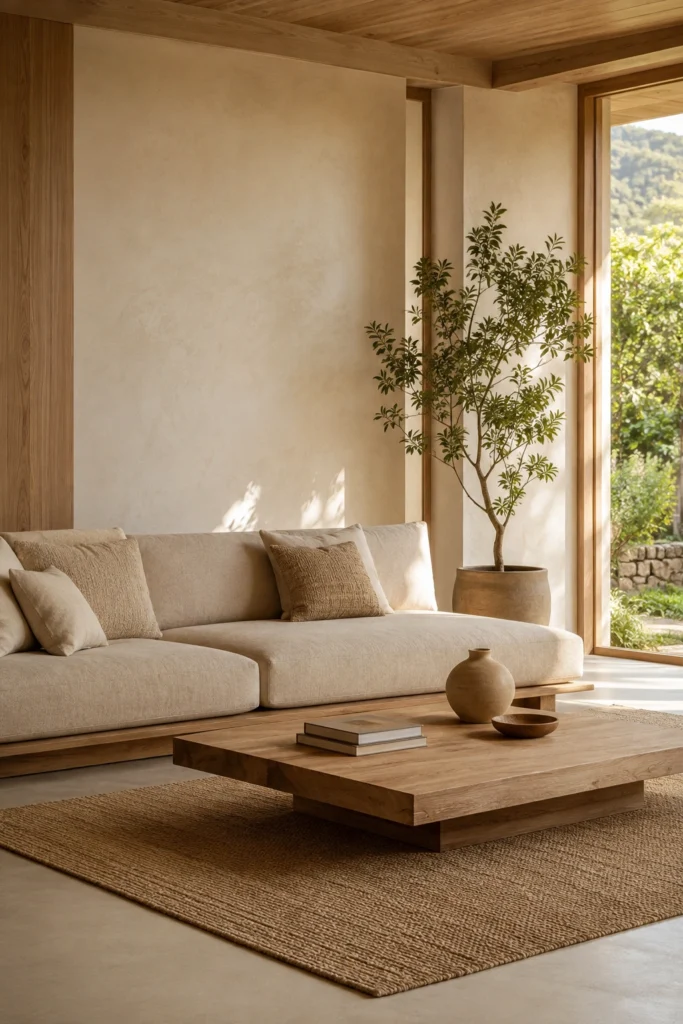Japandi Minimalist Living Room
