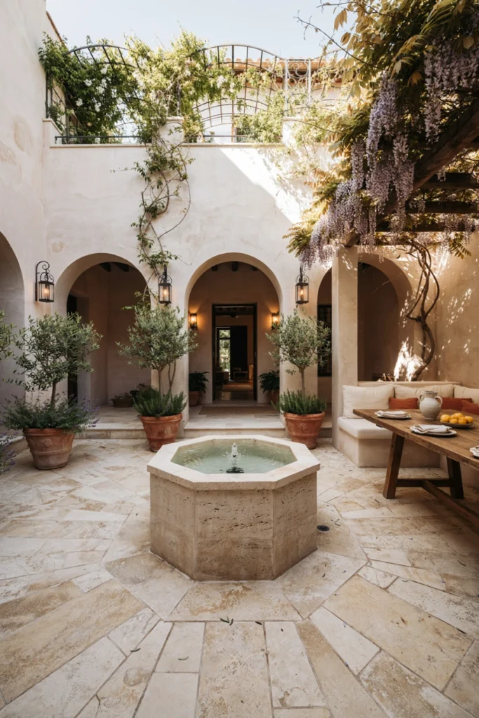 Mediterranean Home With a Courtyard