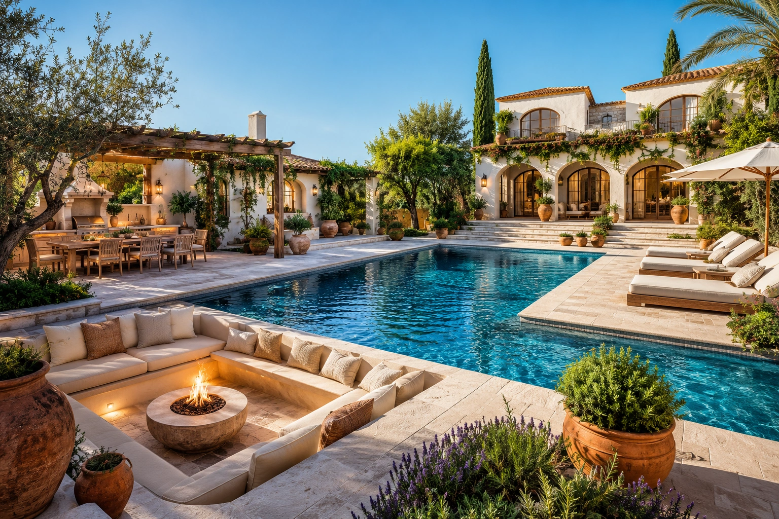 27 Mediterranean Pool Designs That Turn Backyards Into Private Villas