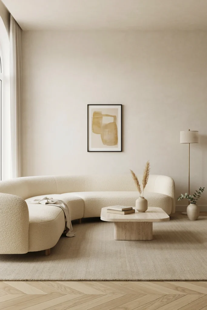 Minimalist Living Room With a Statement Sofa
