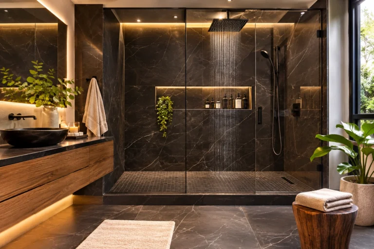 21 Modern Black Bathroom Shower Ideas That Look Sleek and Luxurious