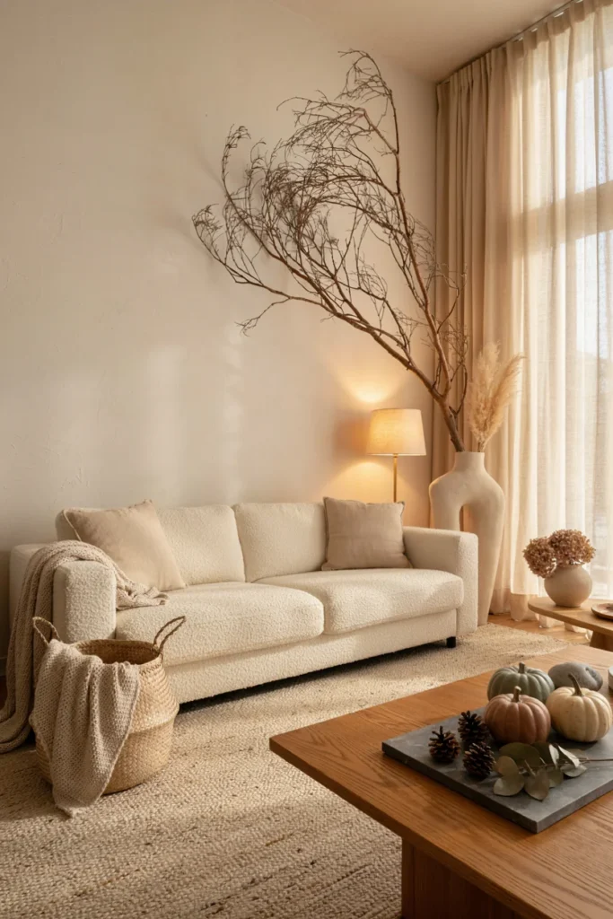 Modern Fall Decor With Natural Elements