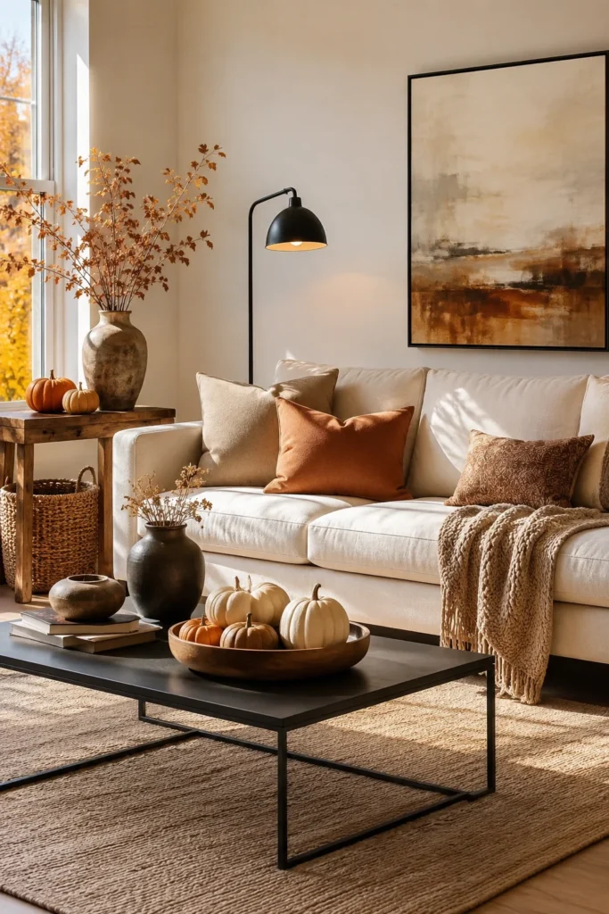 Rustic Meets Modern Fall Decor
