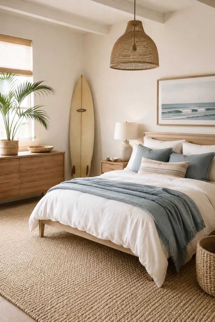 Use Sandy Neutrals With Ocean Blue