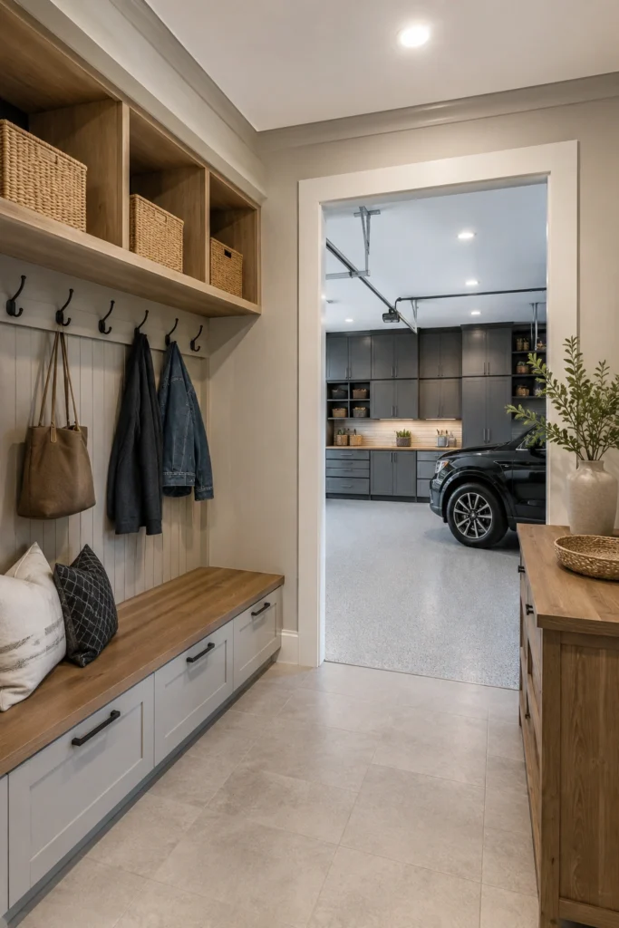 Stylish Garage Entryway