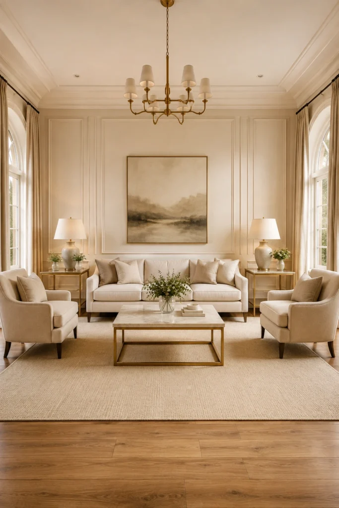 Symmetrical Furniture Arrangement