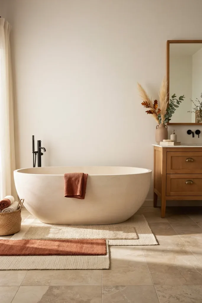 Layered Bath Mats