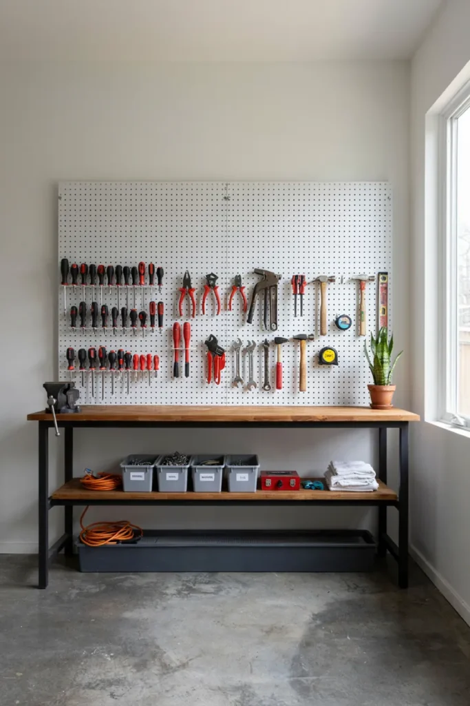 Pegboard Tool Wall