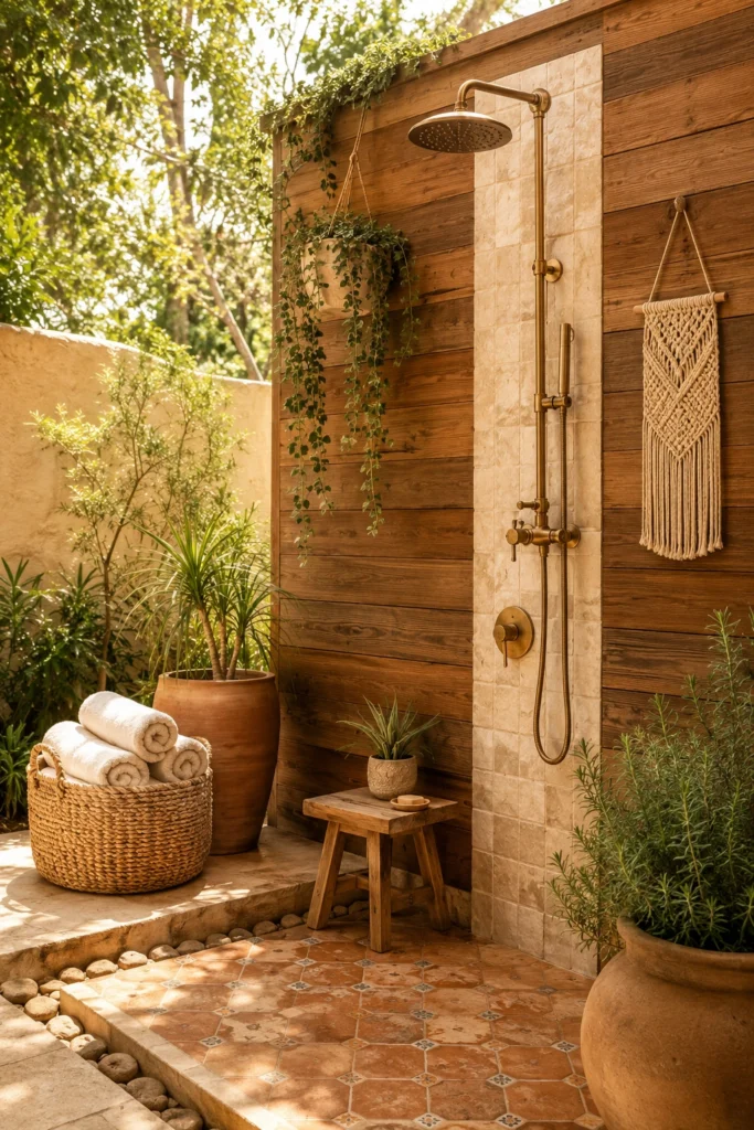 Boho Outdoor Shower