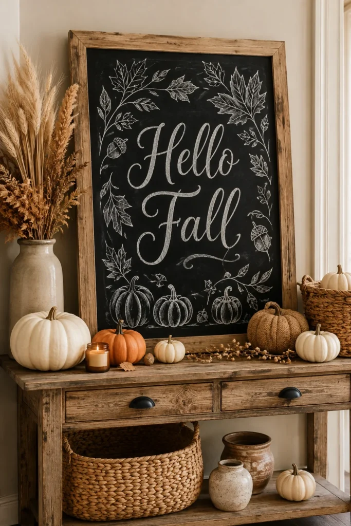 Classic “Hello Fall” Chalkboard