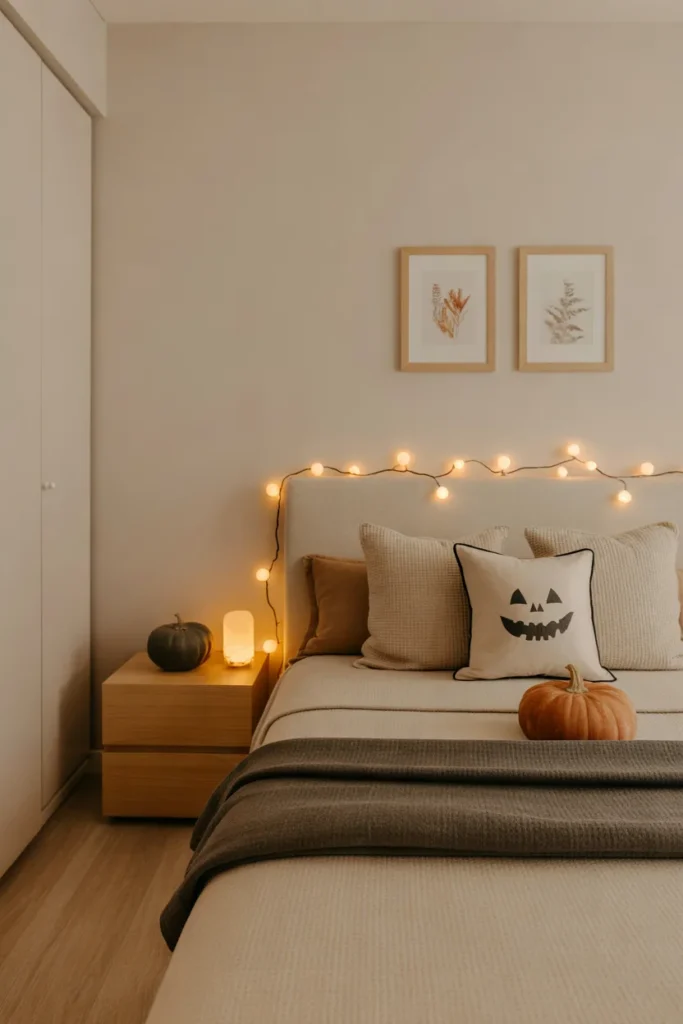 Cozy Halloween Bedroom