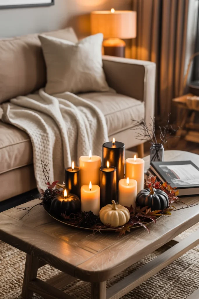 Cozy Candle Display