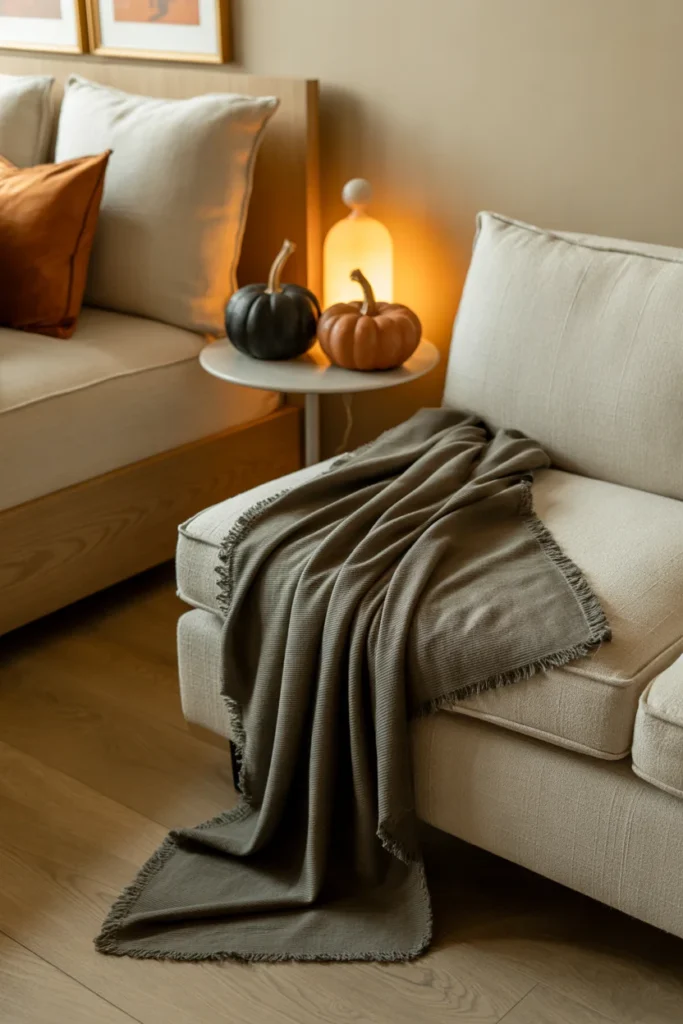 Cozy Halloween Throw Blanket
