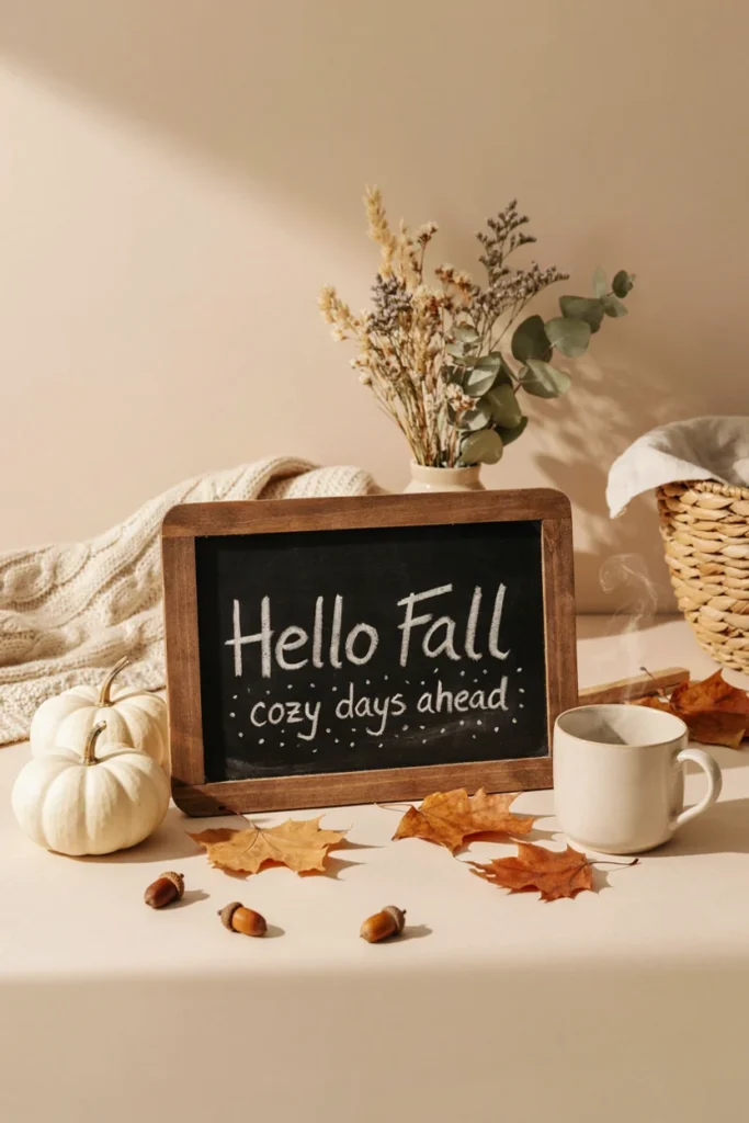 Cute Fall Saying Chalkboard