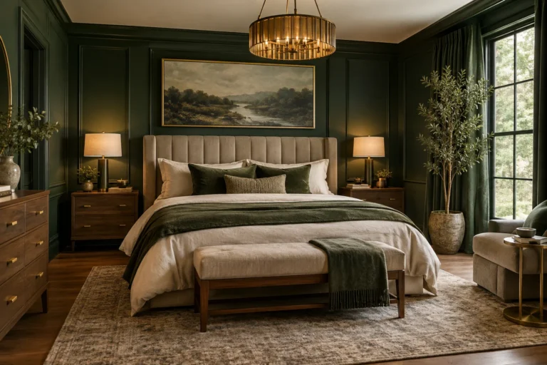21 Dark Green Moody Bedroom Ideas That Feel Like a Luxury Retreat