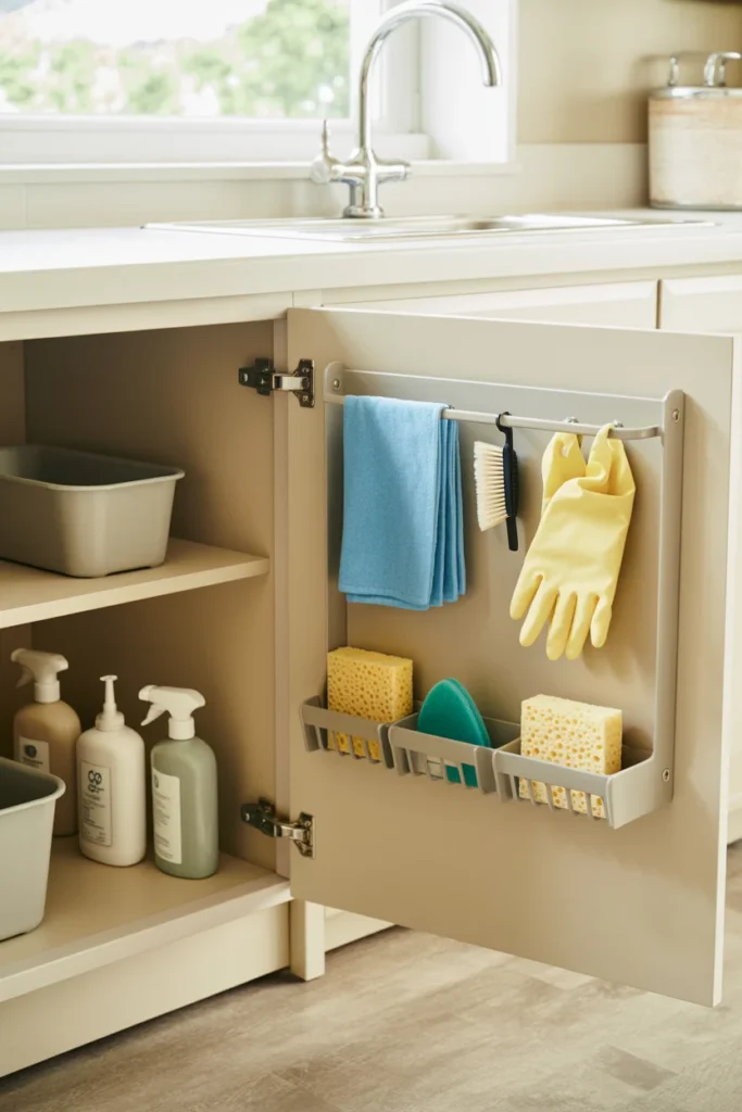 Door-Mounted Storage Rack