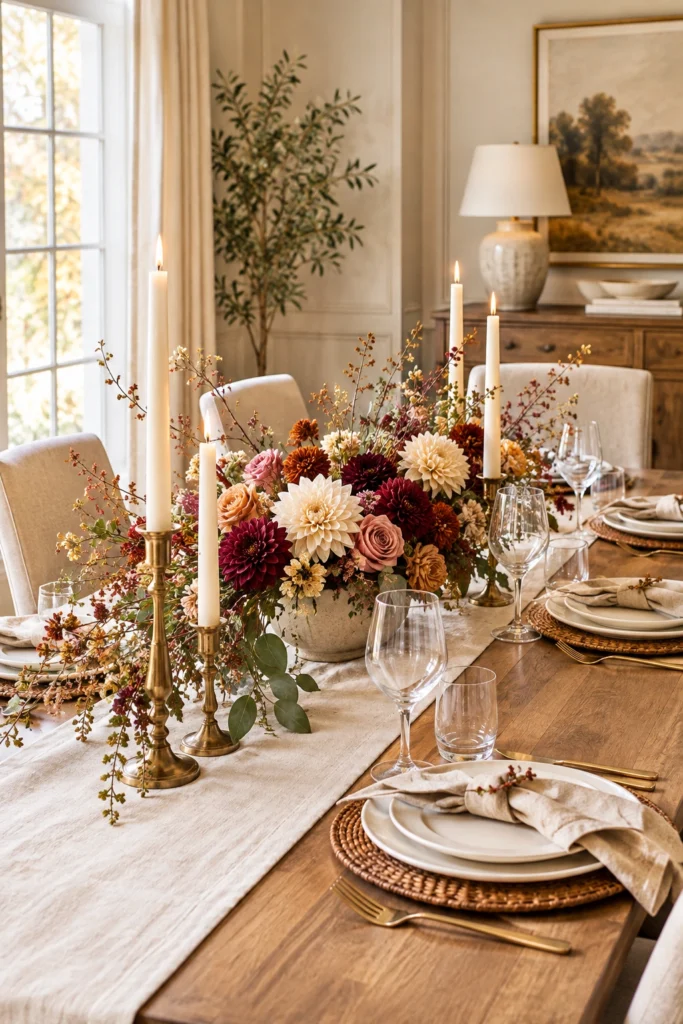 Elegant Fall Floral Centerpiece