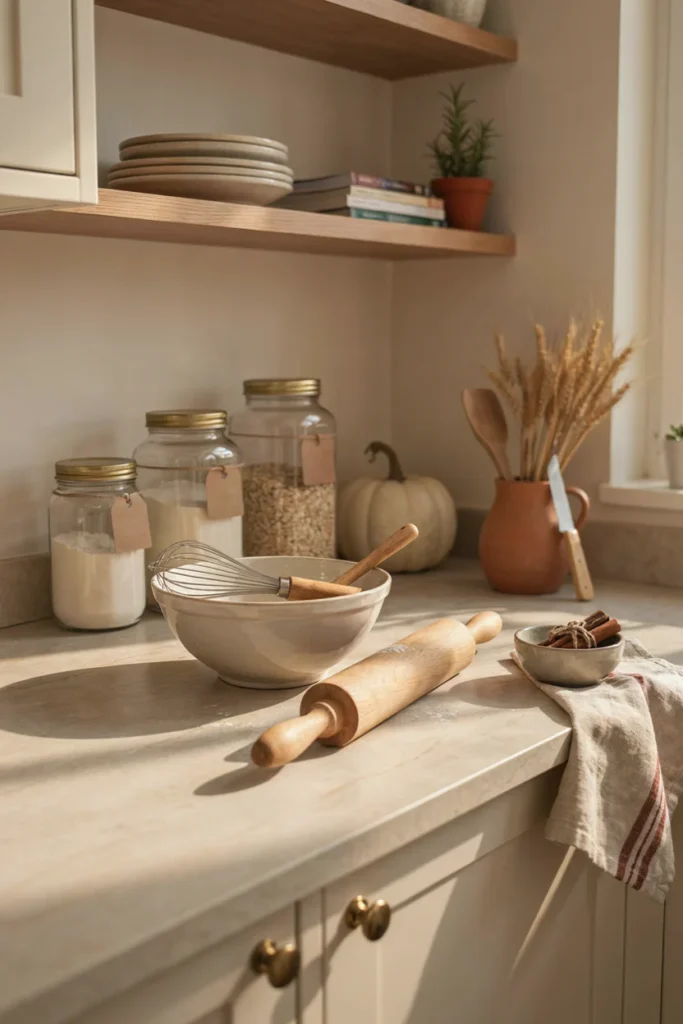 Create a Small Fall Baking Station
