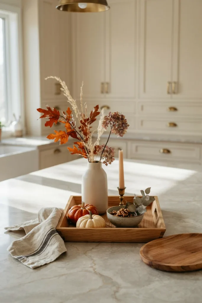 Add a Fall-Inspired Tray Arrangement