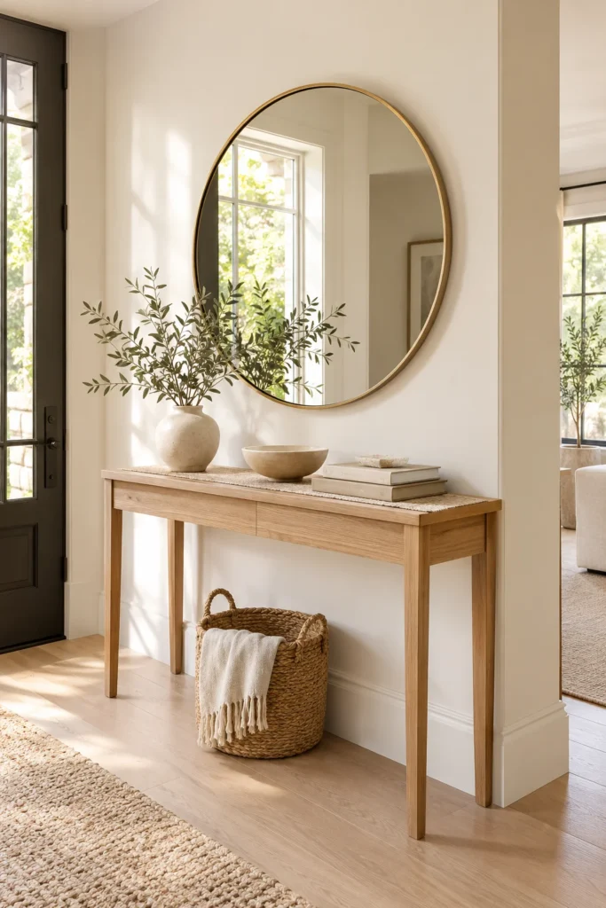 Layer a Large Mirror Behind the Table