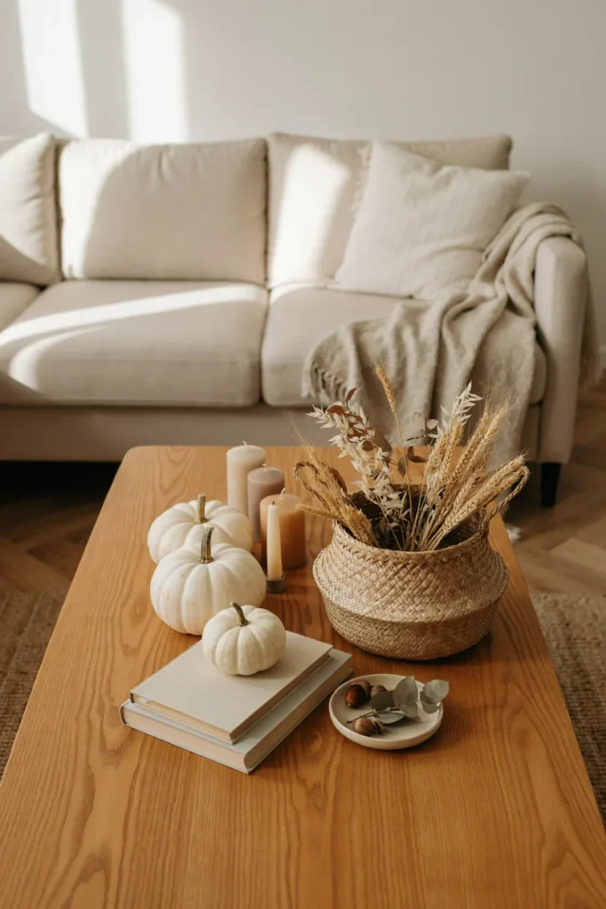 Layered Neutral Fall Centerpiece