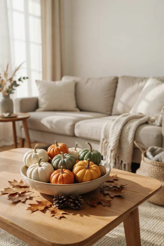 Mini Pumpkin Bowl Display