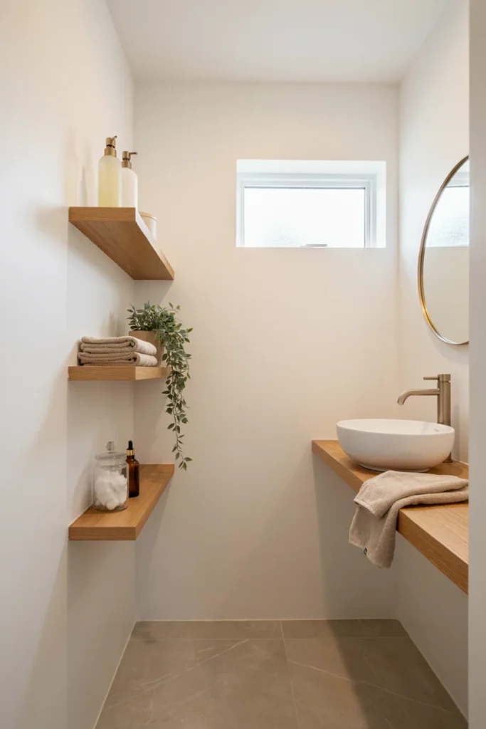 Install Narrow Wall-Mounted Shelves