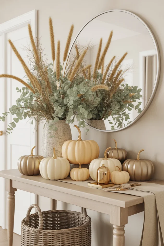 Neutral Pumpkin Arrangement