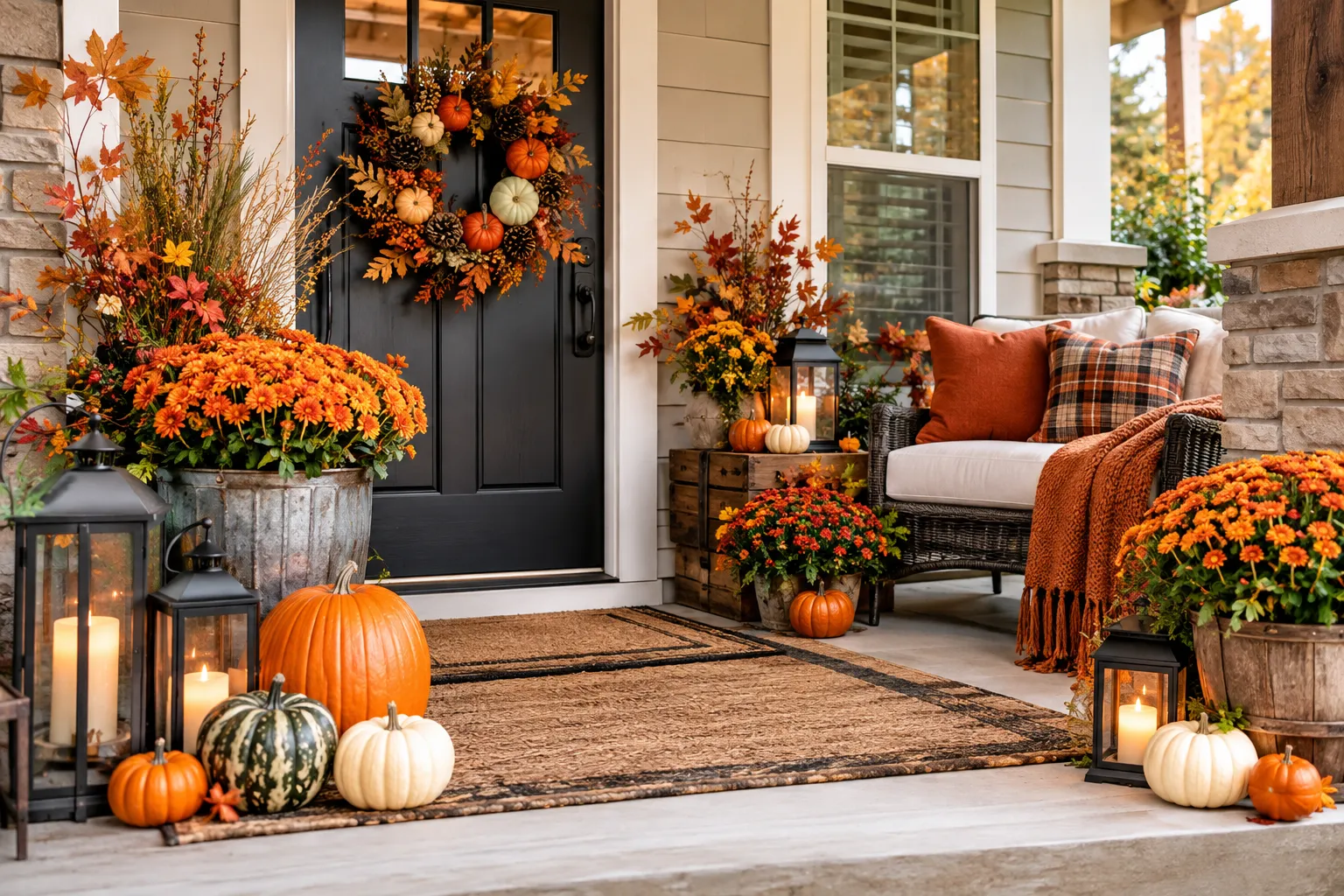 24 Outdoor Fall Decor Ideas for a Cozy Home