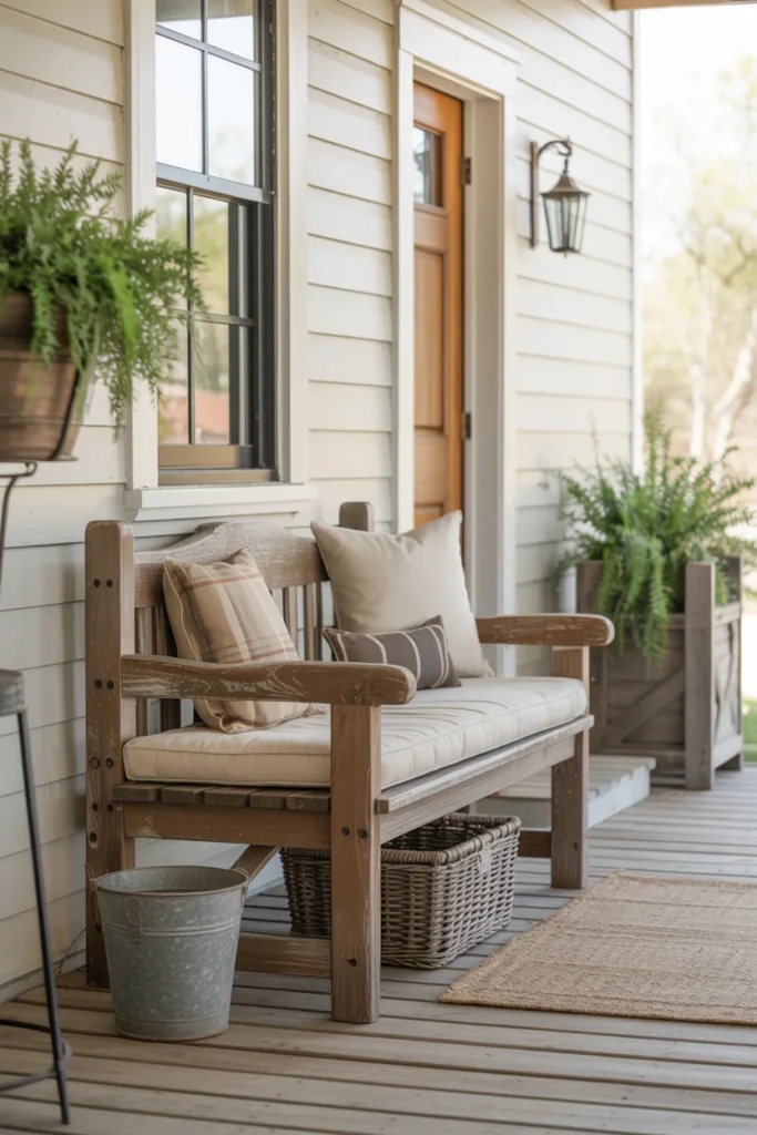 Rustic Wooden Bench