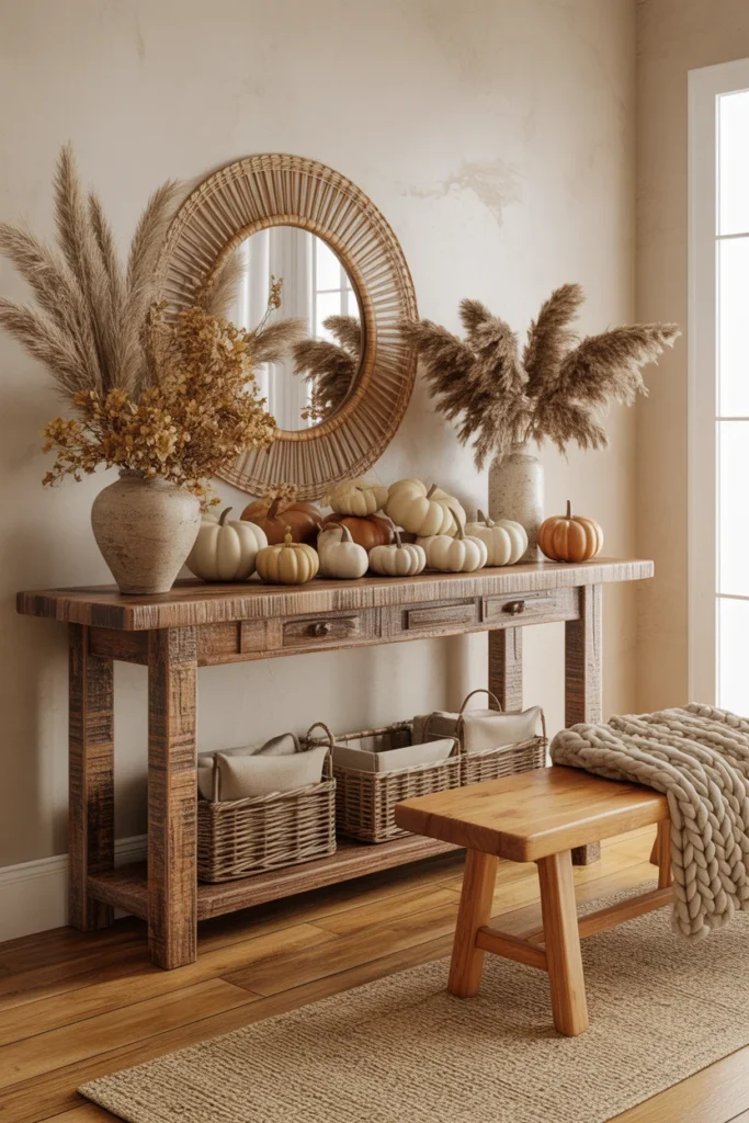 Rustic Wood and Woven Textures